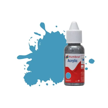 Humbrol 14ml Acrylic 89 Middle Blue Matt