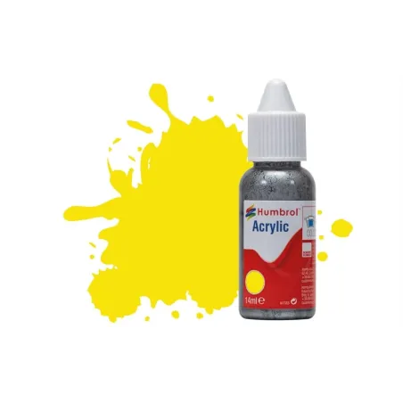 Humbrol 14ml Acrylic 99 Lemon Matt