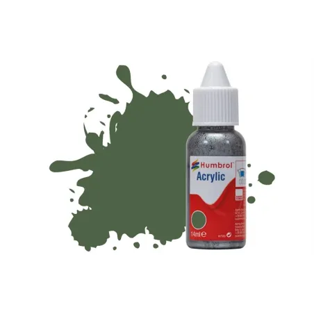 Humbrol 14ml Acrylic 117 US Light Green Matt
