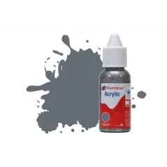 Humbrol 14ml Acrylic 123 XDark Sea Grey Satin
