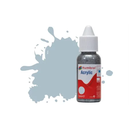 Humbrol 14ml Acrylic 127 US Ghost Grey Satin