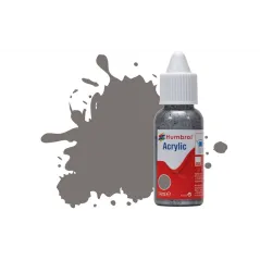Humbrol 14ml Acrylic 156 Dark Camouflage Grey Satin