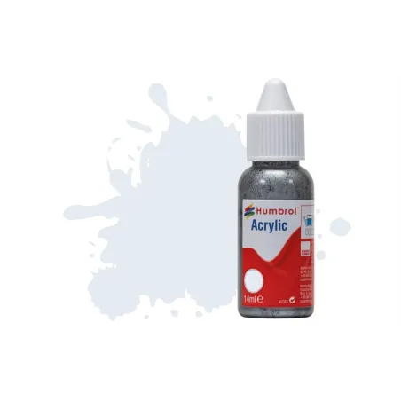 Humbrol 14ml Acrylic 191 Chrome Silver Metallic