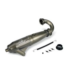1/8 053 Mid-Range Inline Exhaust Sys:Hard Anodised