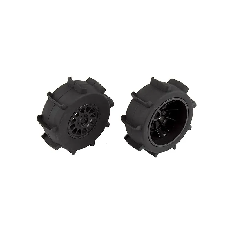 TEAM ASSOCIATED SAND PADDLE REAR TYRES ON METHOD SC WHEEL