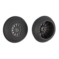 TEAM ASSOCIATED SAND RIBBED FRONT TYRES ON METHOD SC WHEEL
