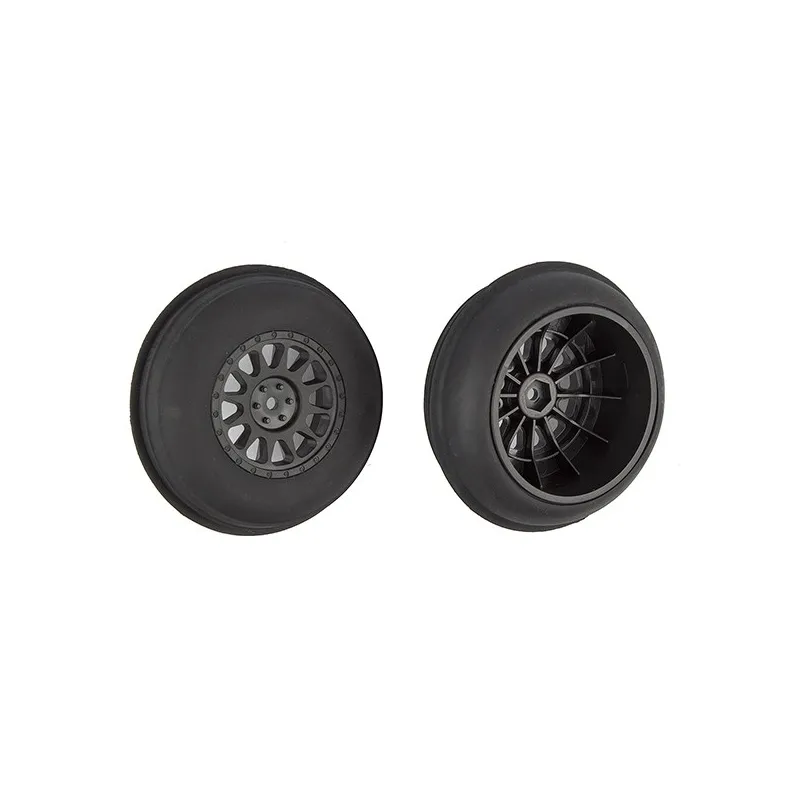 TEAM ASSOCIATED SAND RIBBED FRONT TYRES ON METHOD SC WHEEL