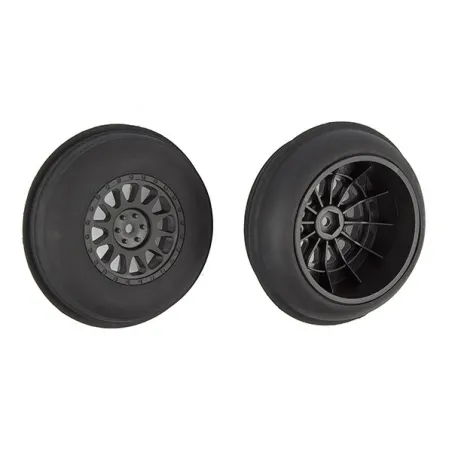 TEAM ASSOCIATED SAND RIBBED FRONT TYRES ON METHOD SC WHEEL
