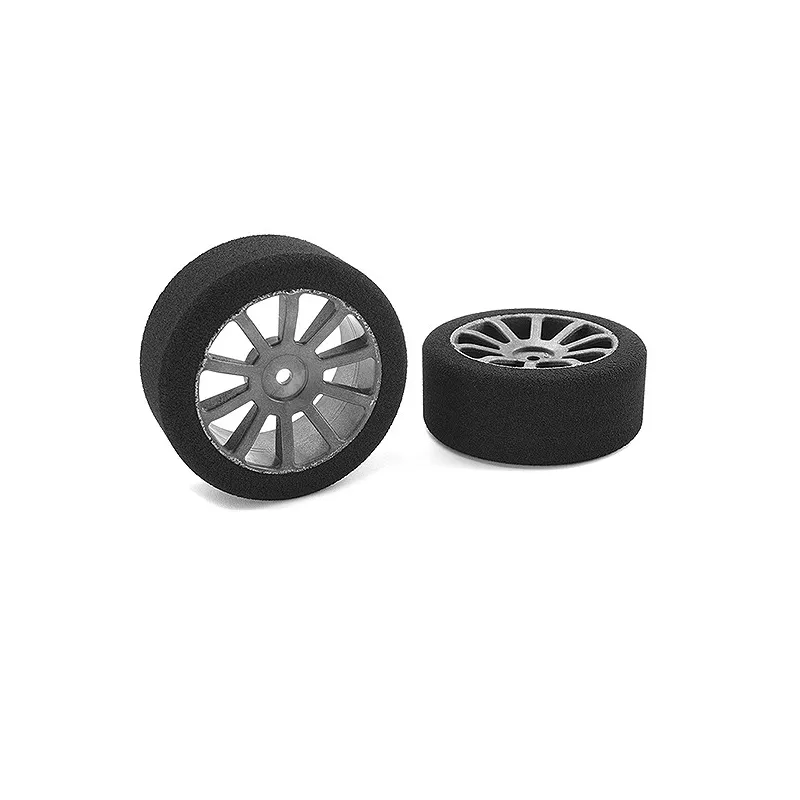CORALLY ATTACK FOAM TYRES 1/10 GP TOURING 42 SHORE 26MM FRONT CARBON RIMS 2PCS