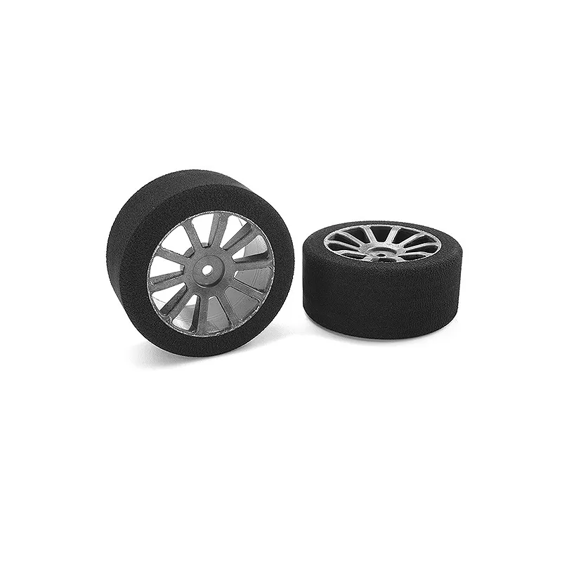 CORALLY ATTACK FOAM TYRES 1/10 GP TOURING 35 SHORE 30MM REAR CARBON RIMS 2PCS