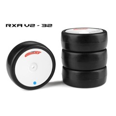 CORALLY ATTACK RXA V2 RUBBER TIRES 1/10 EP TOURING 32 SHORE ASPHALT 4PCS