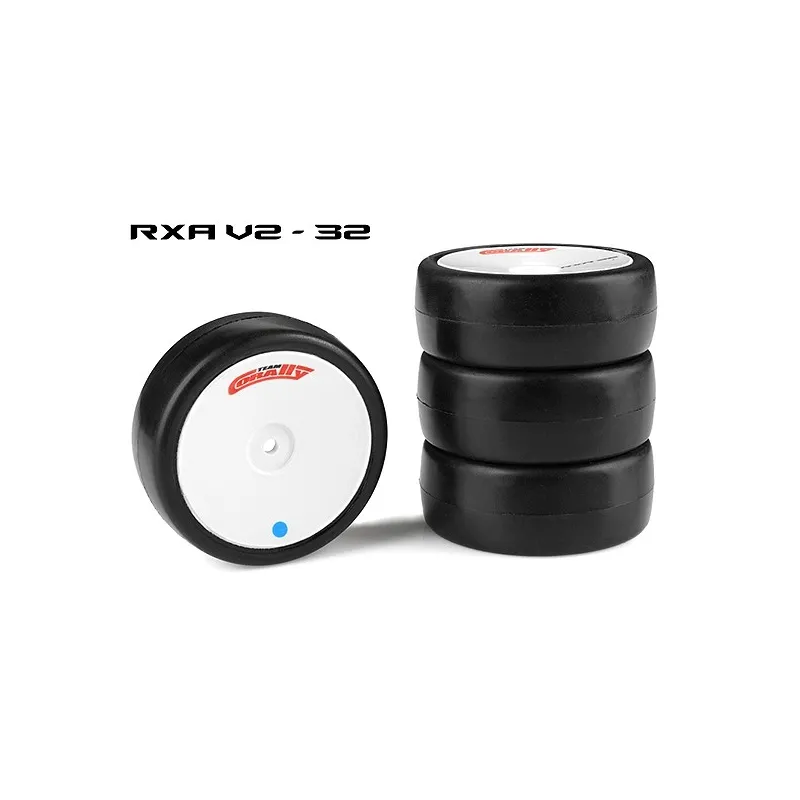 CORALLY ATTACK RXA V2 RUBBER TYRES 1/10 EP TOURING 32 SHORE ASPHALT 4PCS