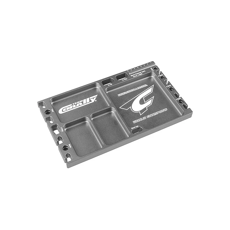 CORALLY MULTIPURPOSE ULTRA TRAY CNC MACHINED ALUMINIUM TITANIUM COLOUR