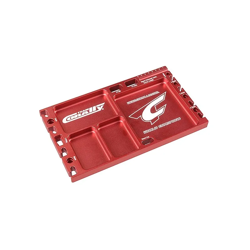 CORALLY MULTIPURPOSE ULTRA TRAY CNC MACHINED ALUMINIUM RED COLOUR