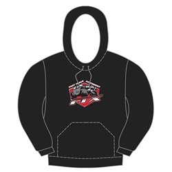 FTX BADGE LOGO BRAND PULLOVER HOODIE BLACK - SMALL
