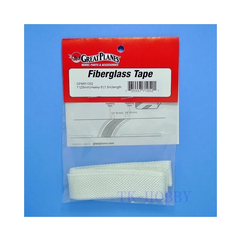 GPLANES 1" (25mm) Fiberglass Tape Heavy (1.5 m) T-GPMR1052