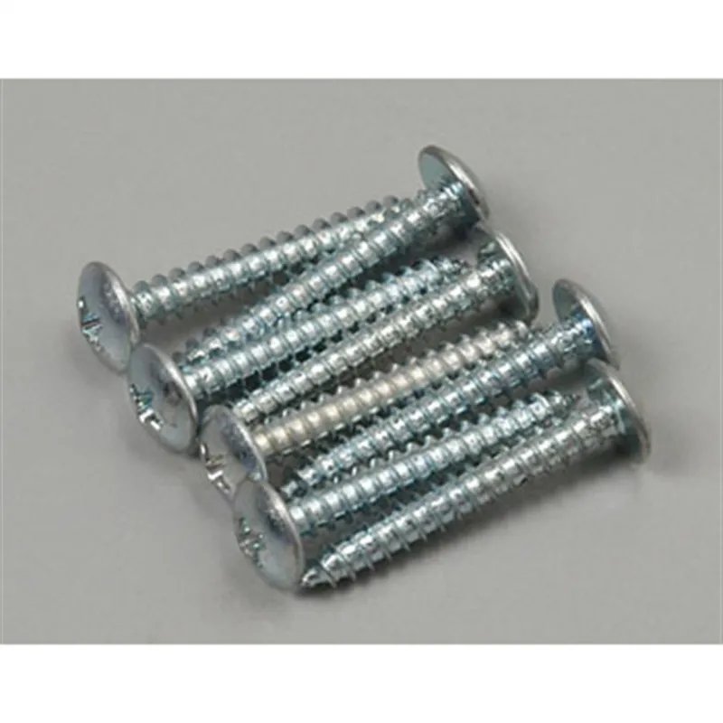 Great Planes Sheet Metal Screws Phillips 6x1" (8) GPMQ3164