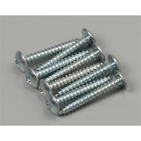 Great Planes Sheet Metal Screws Phillips 6x1" (8) GPMQ3164