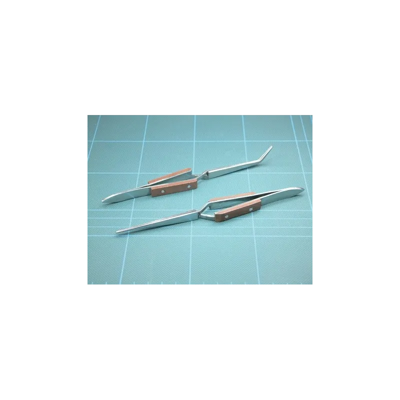 Expo 79021 Curved Self Closing Tweezers With Insulated Handles 6.5 Inch