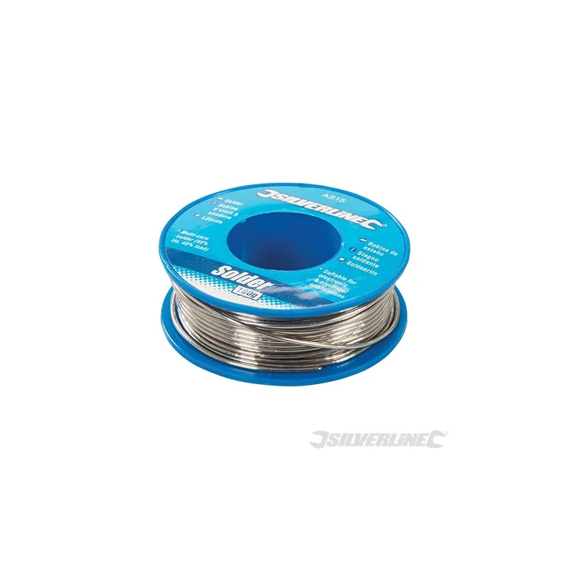 Silverline Solder Flux-covered 1mm electrical solder 60:40 tin/lead