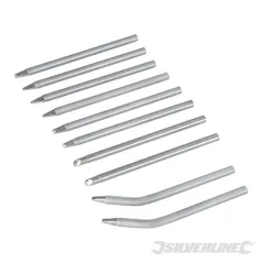 silverline Soldering Iron Tips Set 10pce 15 & 25W