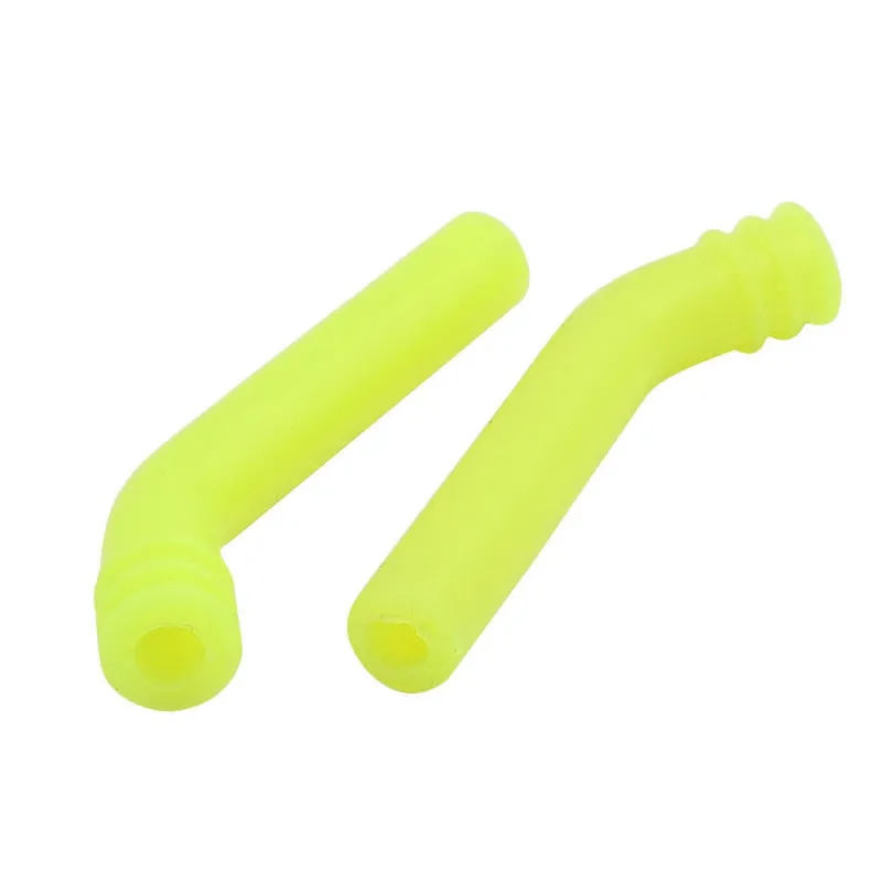 Silicone Exhaust Deflector 8mm 45 Deg yellow