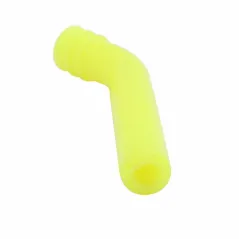 Silicone Exhaust Deflector 8mm 45 Deg yellow