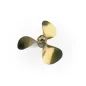 Brass Propeller (Classic), 3 Blade, 45mm, M4, RH