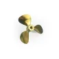 Brass Propeller (Classic), 3 Blade, 50mm, M4, LH