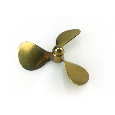Brass Propeller (Classic), 3 Blade, 60mm, M4, LH