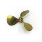 Brass Propeller (Classic), 3 Blade, 60mm, M4, LH