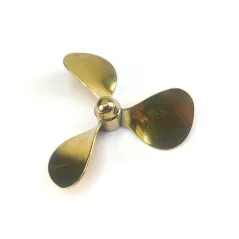 Brass Propeller (Classic), 3 Blade, 65mm, M4, RH
