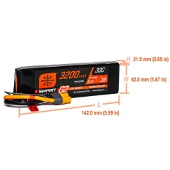 3200mAh 3S 11.1V SMART G2 30C IC3
