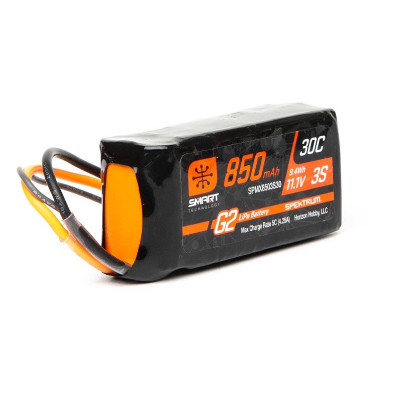 11.1V 850mAh 3S 30C Smart LiPo Battery G2: IC2