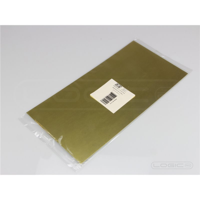 12"x6" Brass Sheet .010 (Pk1)
