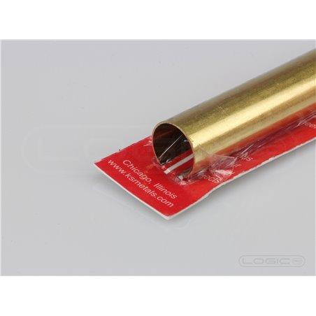 12" Round Brass Tube 5/8" (Pk1) .014 Wall