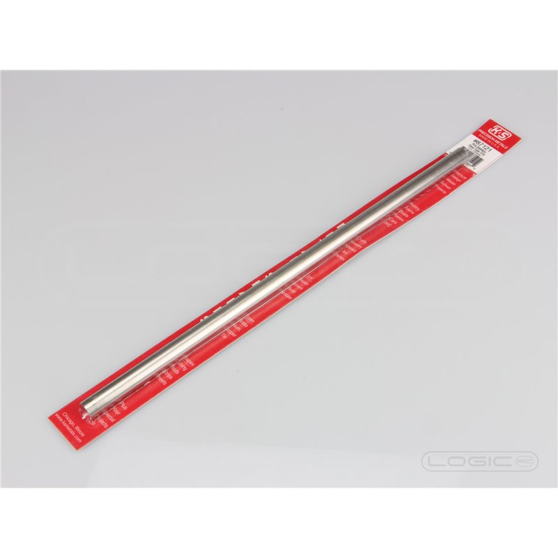 12" Round Stainless Steel Tube 7/16" (Pk1) .028 Wall