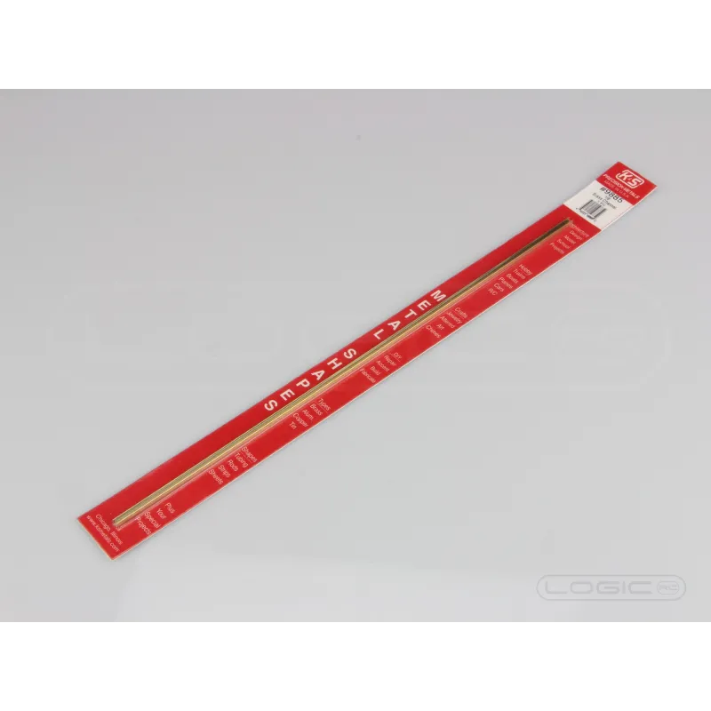 300mm Brass Channel 1/8" (Pk1)