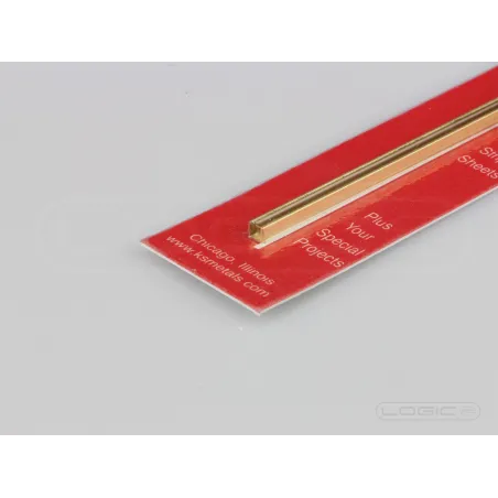 300mm Brass Channel 1/8" (Pk1)