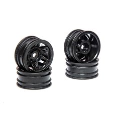 1.0 Rockster Wheels Black (4pcs): SCX24
