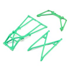 Rear Cage and Hoop Bars, Green: LMT
