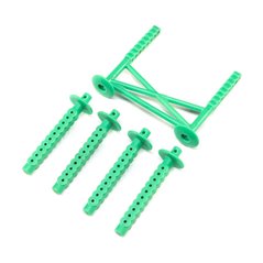 Rear Body Support and Body Posts, Green: LMT