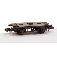 PECO 10ft WB Wagon Chassis, Steel Type Sole Bars with Disc Wheels