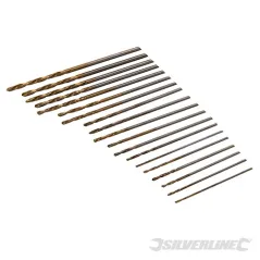 Silverline HSS Micro Drill Bit Set 20pce 0.3 - 1.6mm