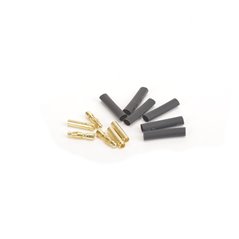 4.0mm Gold Banana Bullets M/F 3prs + Shrink Tube