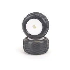 Mini Spike-Silver-Truck Tyre - Pre-Glued pr