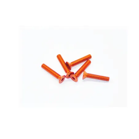 Alu Screw Allen Csk M3 x 16 Orange (5)