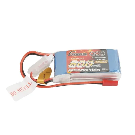 Li-Po 2S 7.4V 800mAh 45C with BEC