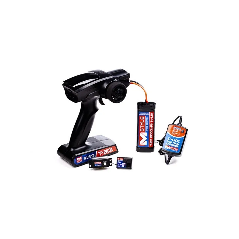 M-style R/C SET - RADIOSET, SERVO, BATTERY AND CHARGER ideal for tamiya kits 
