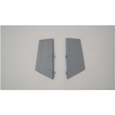 Ventral Fin Set, Gray: F-16 Falcon 80mm